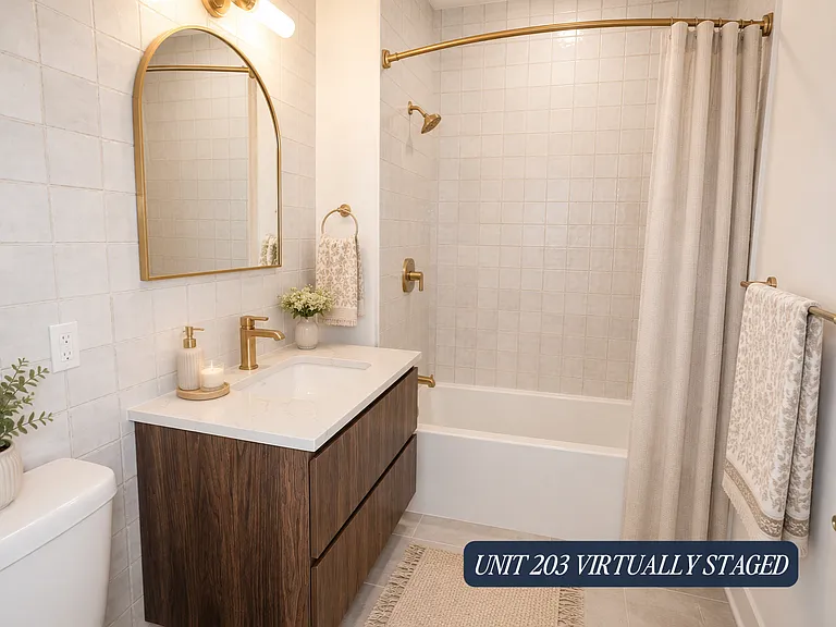 Unit 203 Virtually Staged, Bathroom