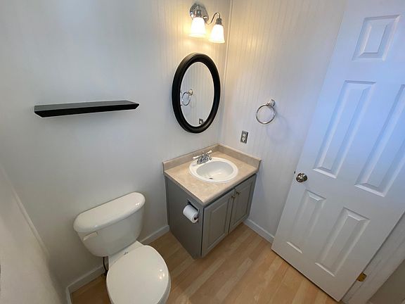 Powder Bathroom with 3/4 Waincoting