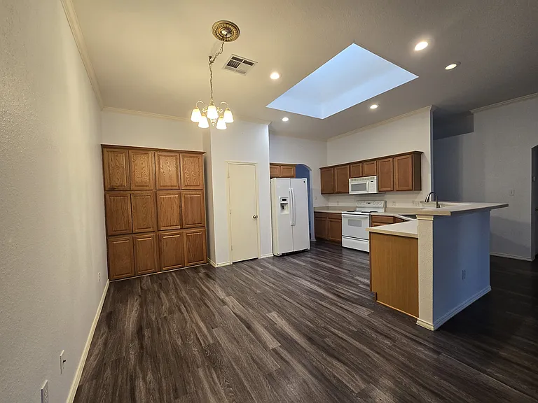 Kitchen and dining area