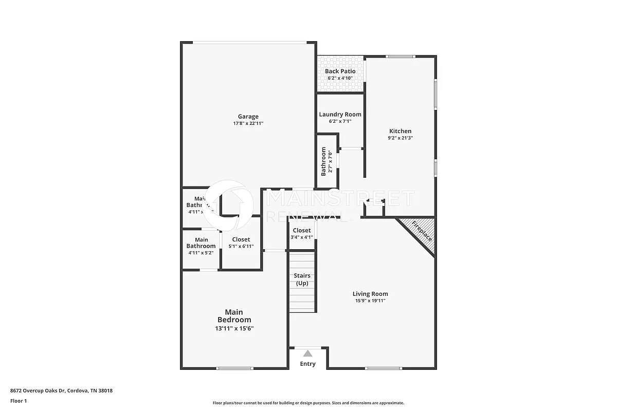 Floor Plan - 8672 Overcup Oaks Dr