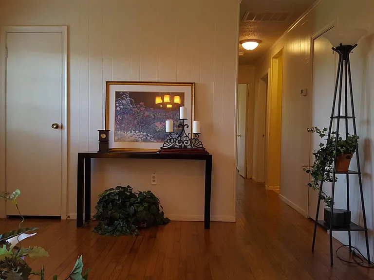 Front entry to living room.