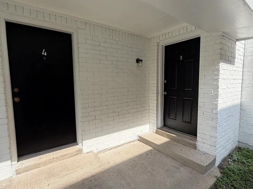 East side of building entrance