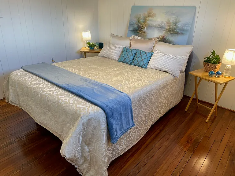 King Bedroom Original Refinished Hardwoods Throughout