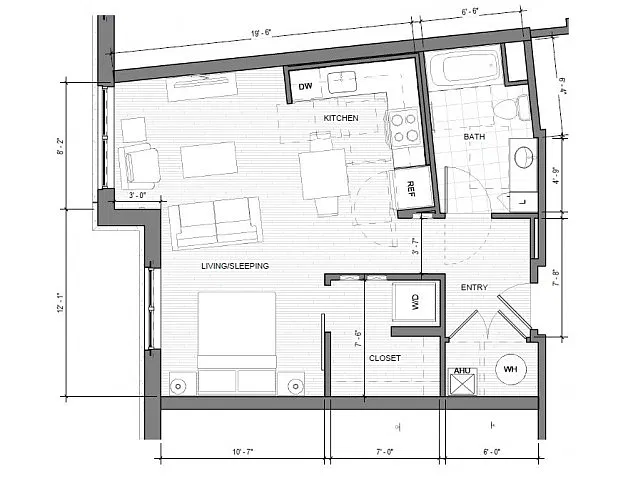 Floor plan Studio-C