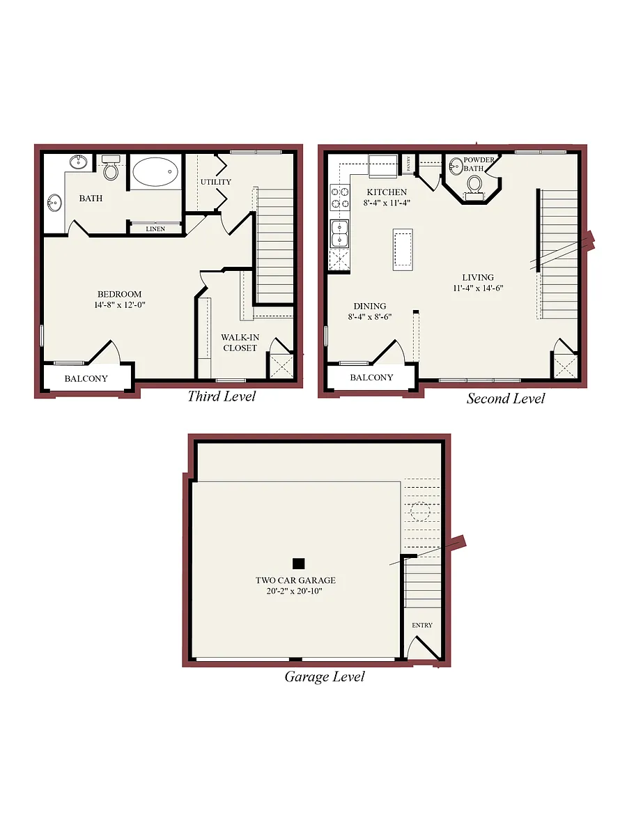 Floor plan A8-Brownstone