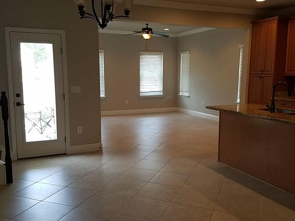 View of den from kitchen