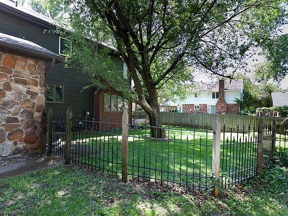 Backyard from driveway