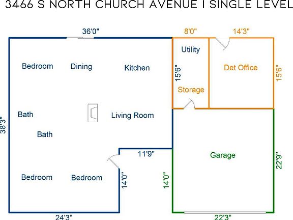 5th image of 3466 S North Church Ave