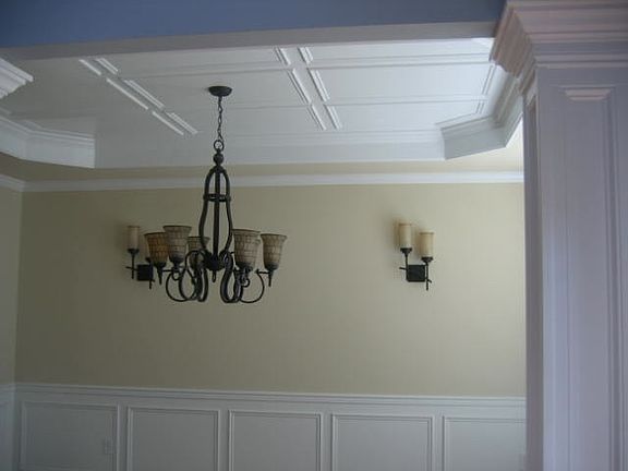 Formal Dining with coffered ceiling