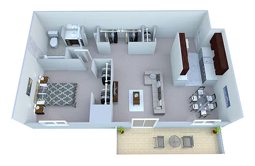 Floor plan One Bedroom