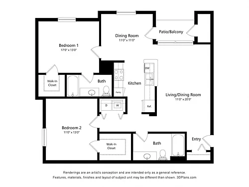 Floor plan B3