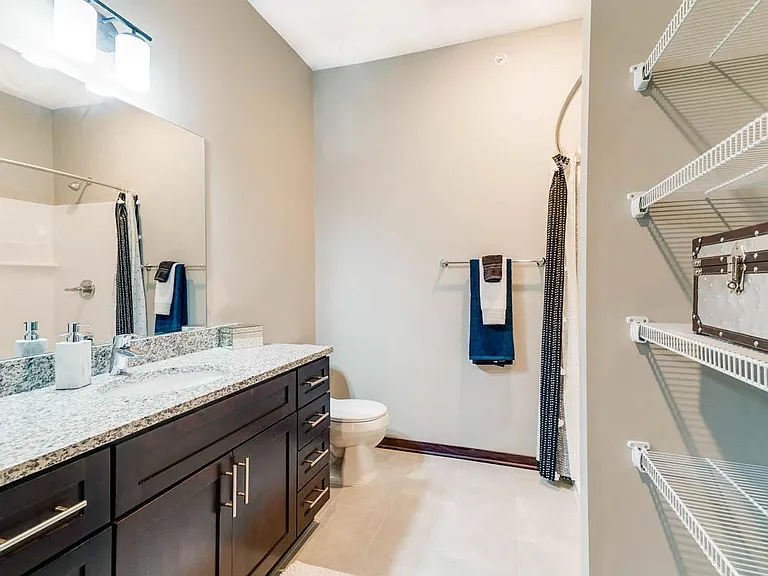 Our Centennial floor plan features tons of storage space in the primary bathroom.