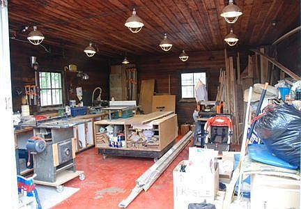 Inside spacious shop/studio/garage