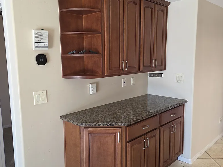Entry counter/storage.