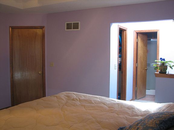 Master bedroom with skylight