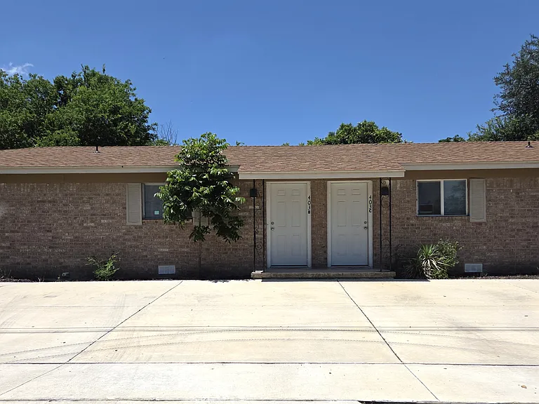 front of apartment