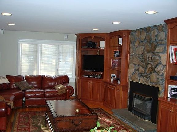 den with gas fireplace