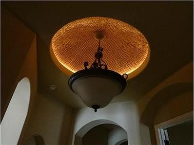 Elegant Interior Entry Dome with rope lights and upgraded lighti