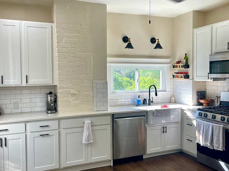 Newly painted kitchen