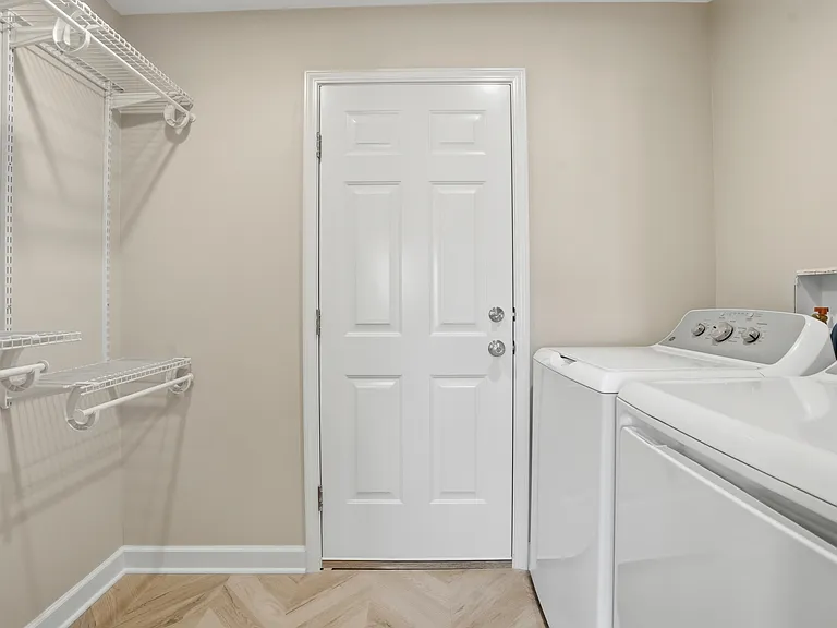 New washer and dryer in the unit.