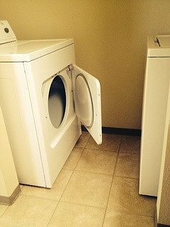 Full size washer and dryer included!
