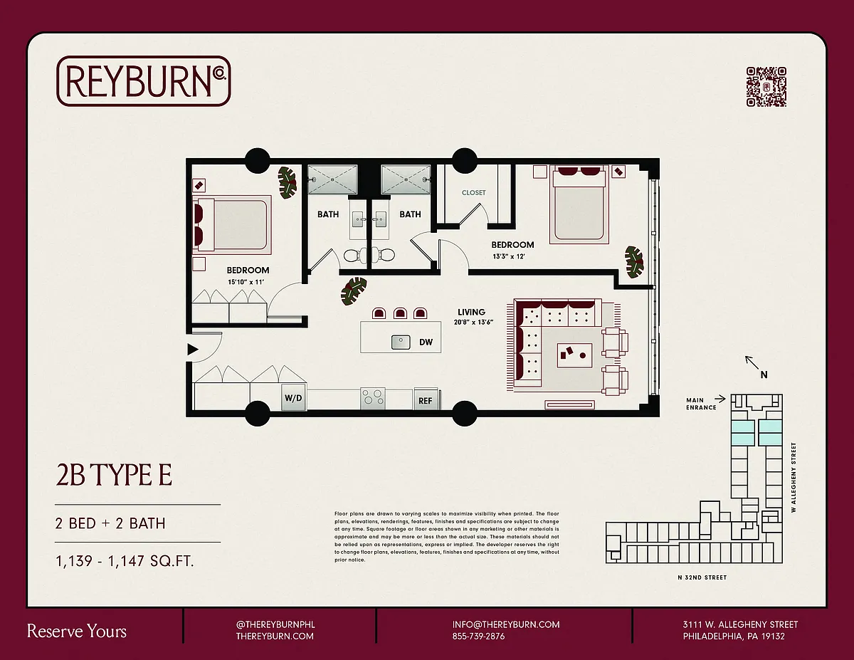 Floor plan 2B Type E