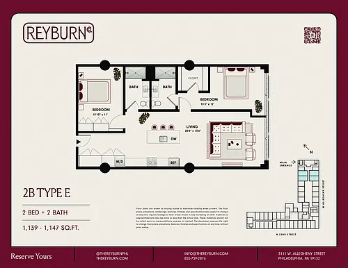 Floor plan 2B Type E