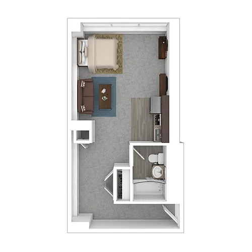 Floor plan The Deluxe Studio