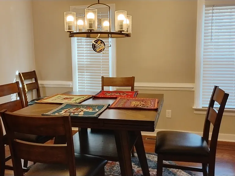 Example of furnished formal dining room