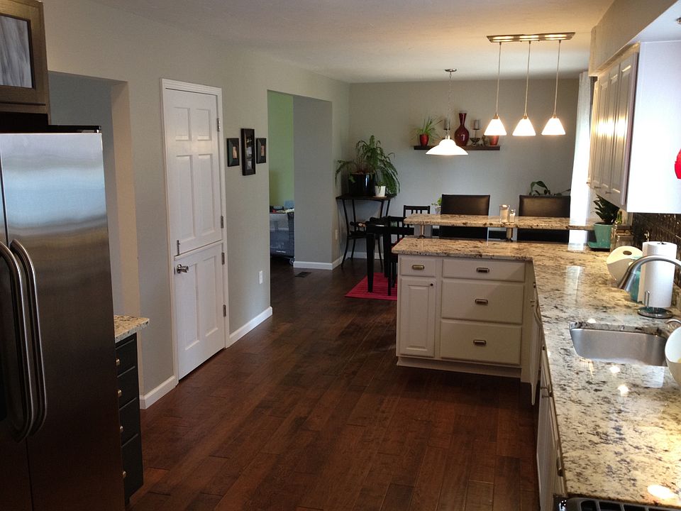 kitchen into dining room