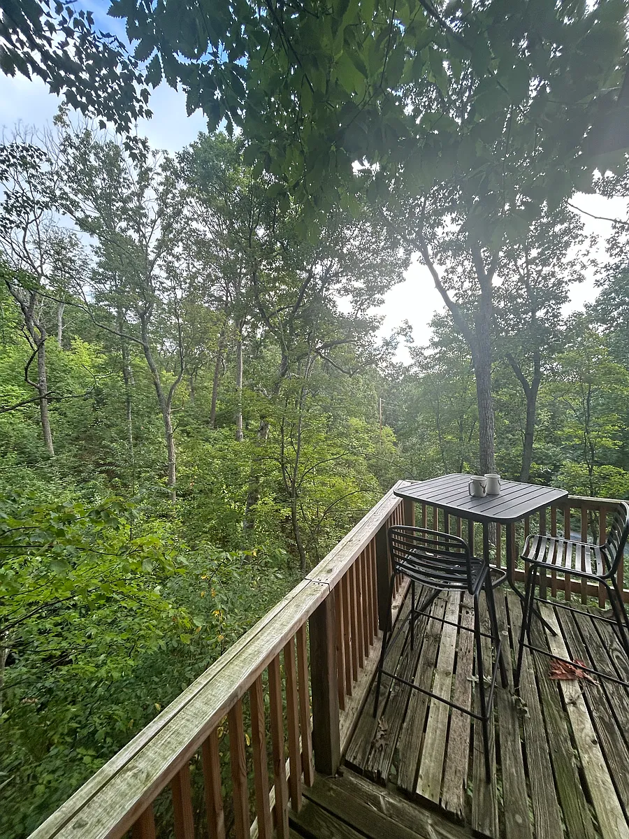 Side deck and Mountain View of Shenandoah Valley Mountain range - 78 Bitterroot Dr