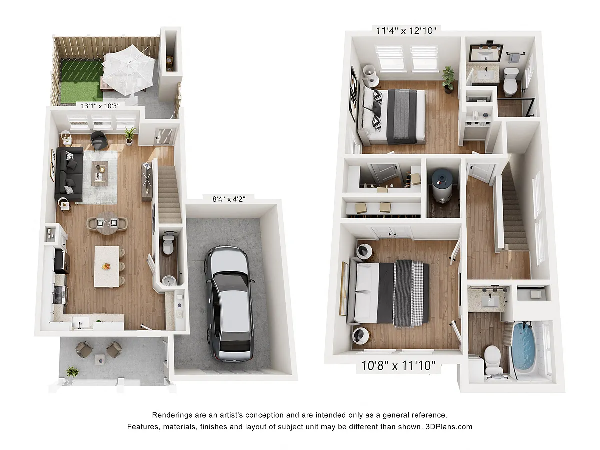 Floor plan The San Antonio with Garage