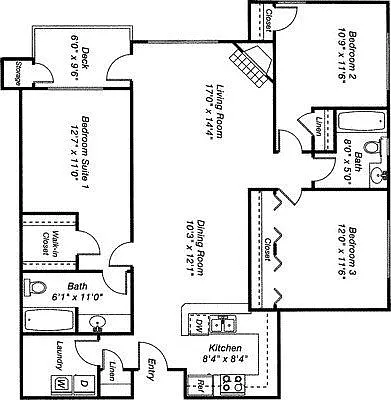 Floor plan Cypress D