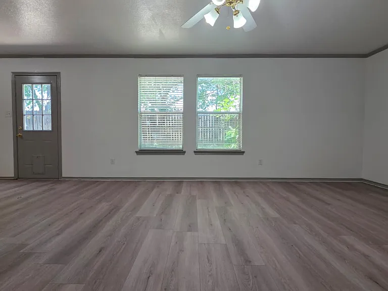 Living area + backyard door