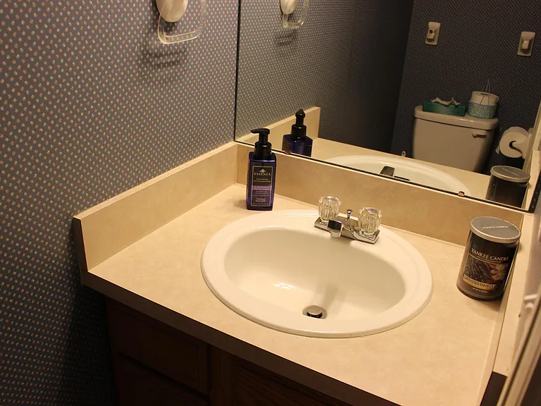 First-floor half bath