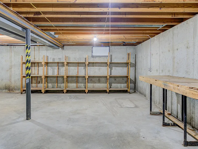 Basement storage.