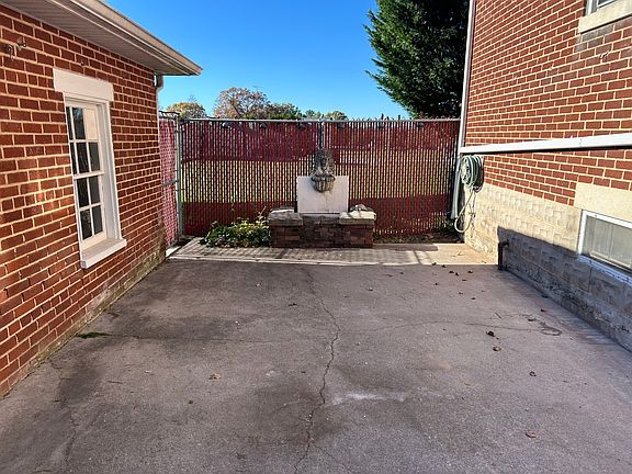 Rear patio between house and workshop