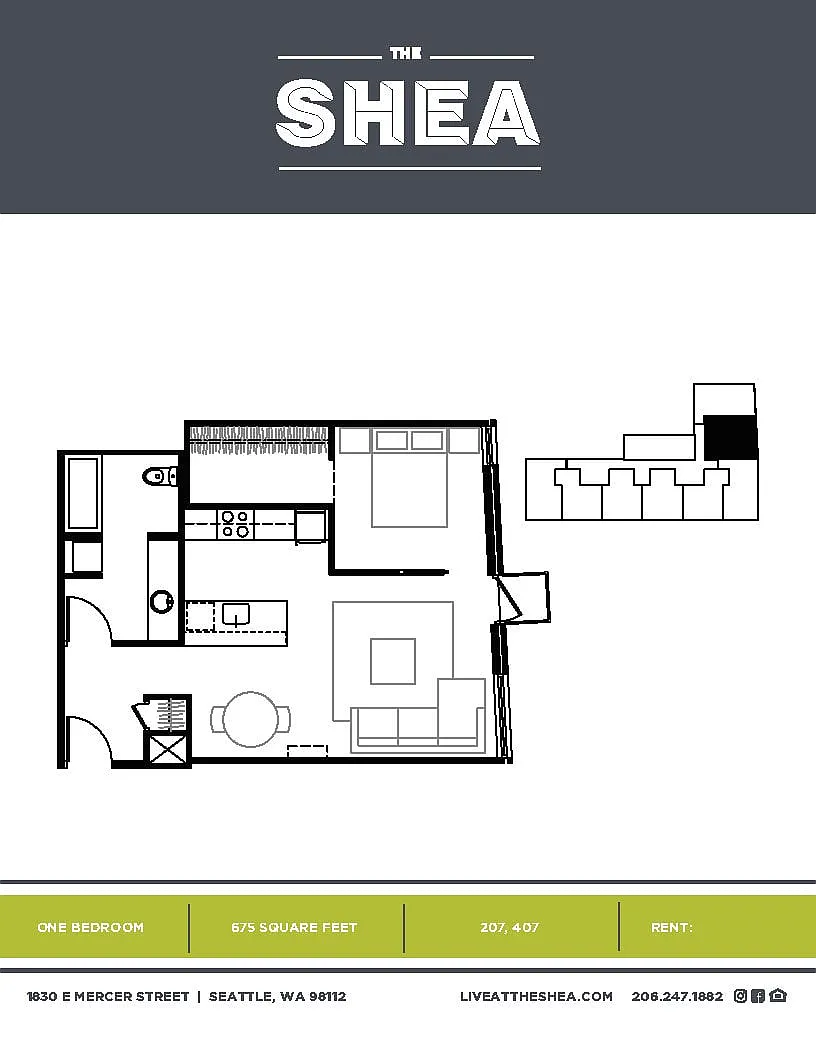 Floor plan 1 Bedroom