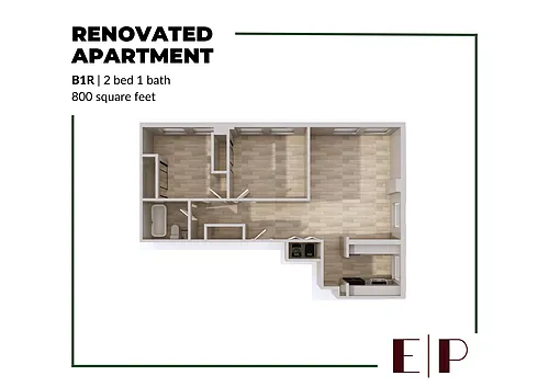 Floor plan B1 Renovated