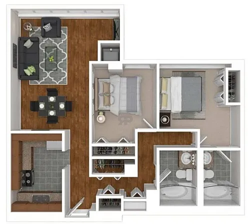 Floor plan 2BR - 2BTH
