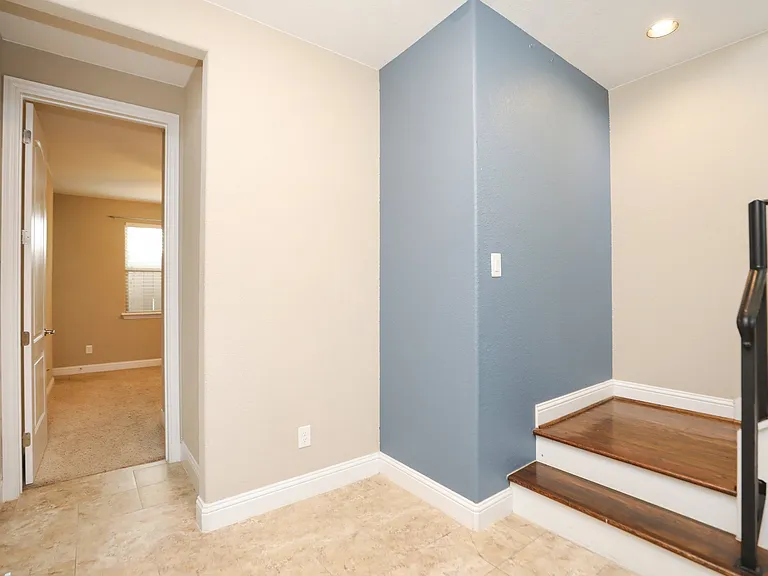 Entry Foyer with beautiful cast iron rails
