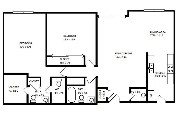 Floor plan 2B