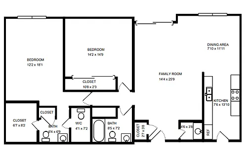 Floor plan 2B