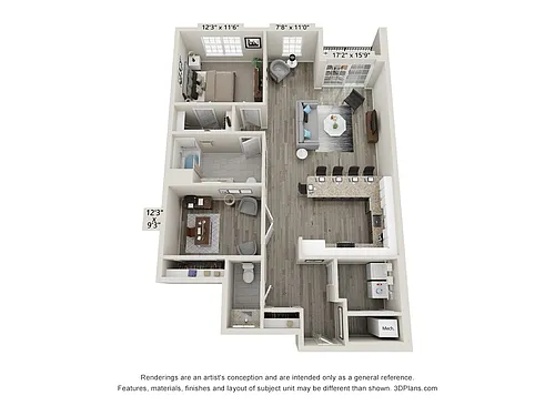 Floor plan The Flagstone B with Den