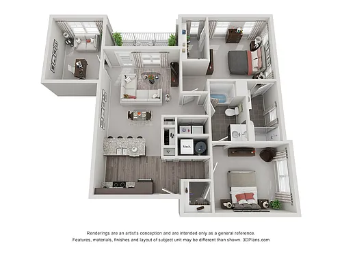 Floor plan Elvawood Midrise D