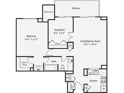 Floor plan A16D