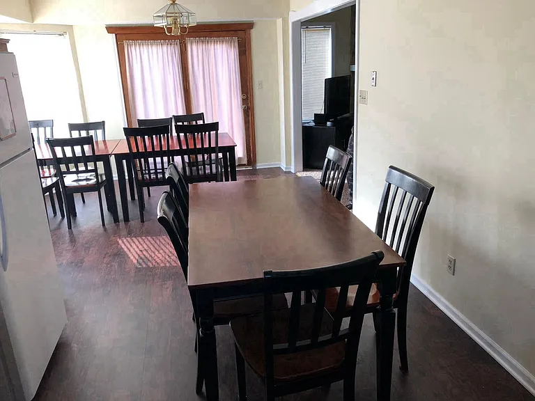 Kitchen with new wooden floors