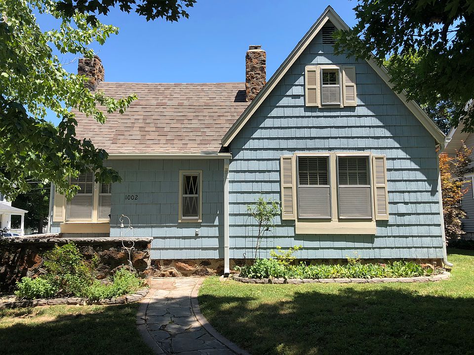 The house is on a corner lot