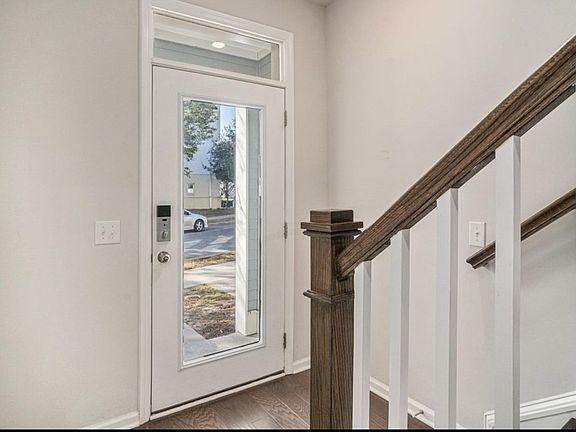 Front door and stairwell