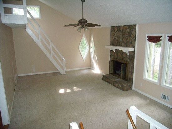 Family room with loft
